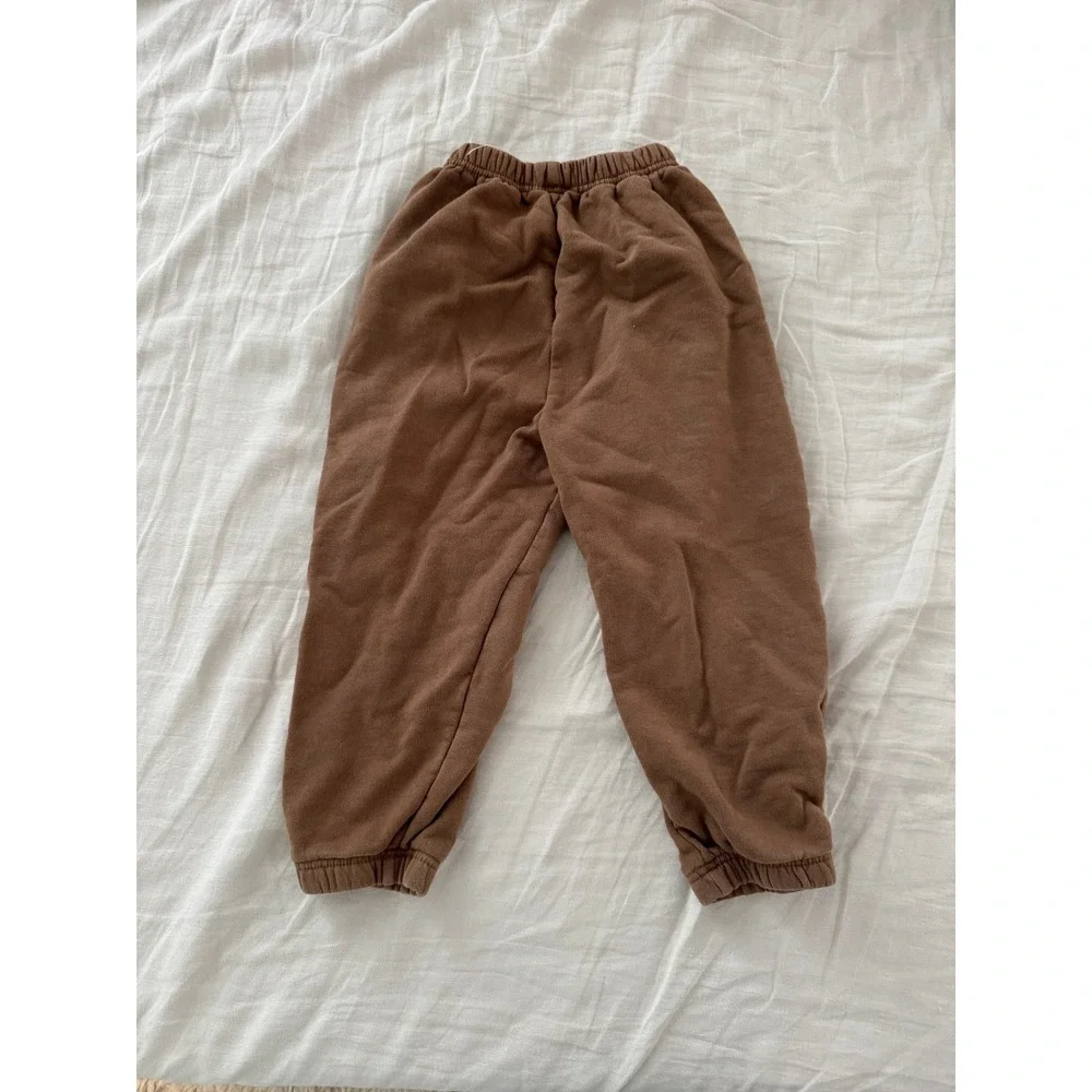 MATE the Label Kids Organic Cotton Fleece Sweatshirt Jogger Pants Set 6/7 Years